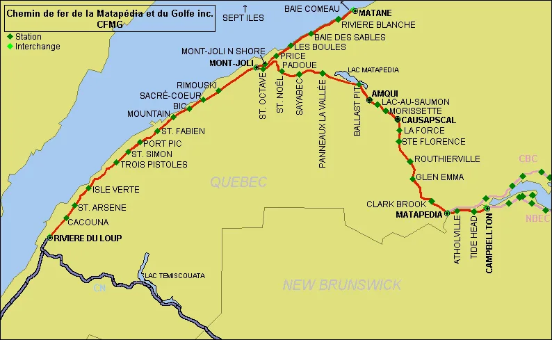 Mont-Joli et la Vallée de la Matapédia