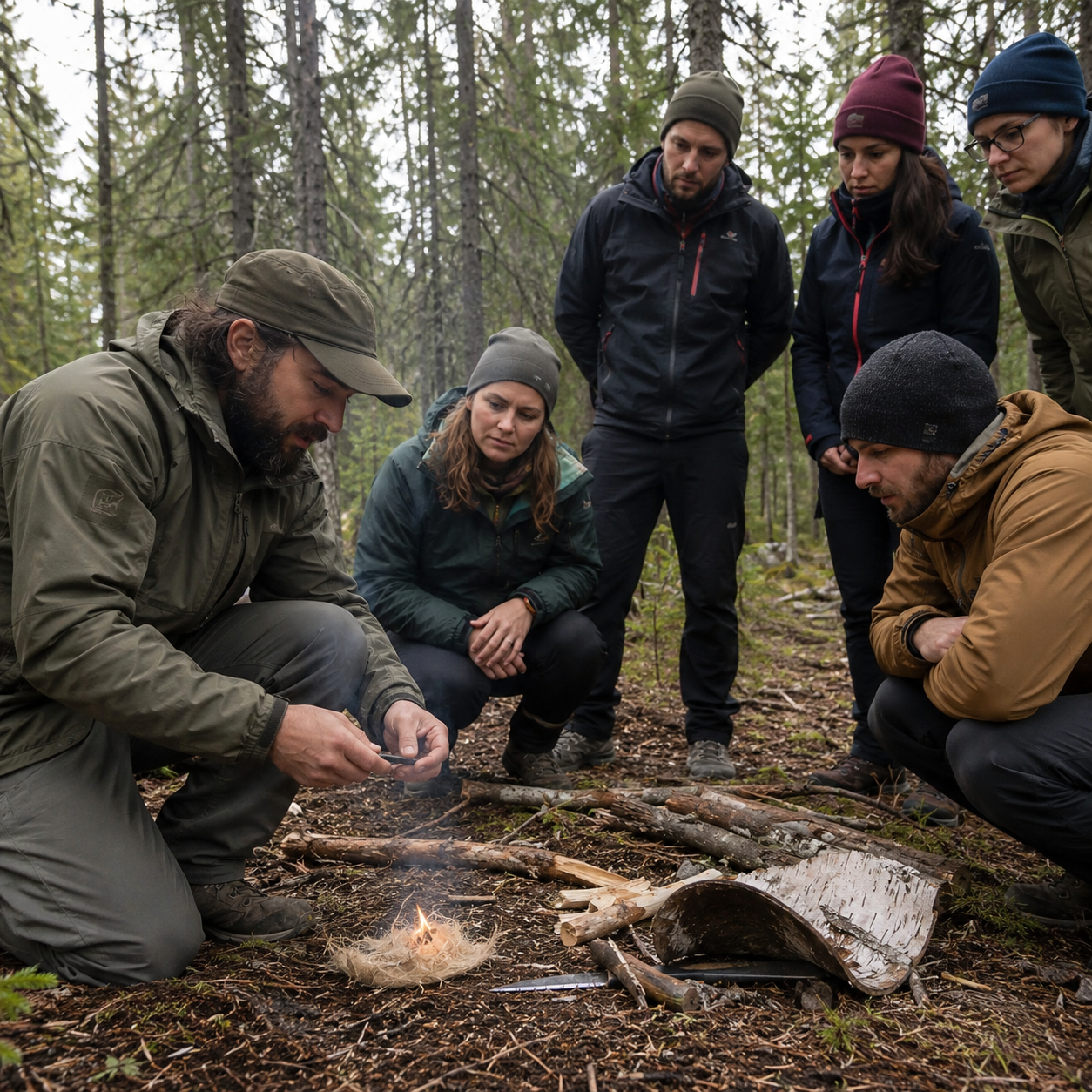 Initiation à la survie en forêt
