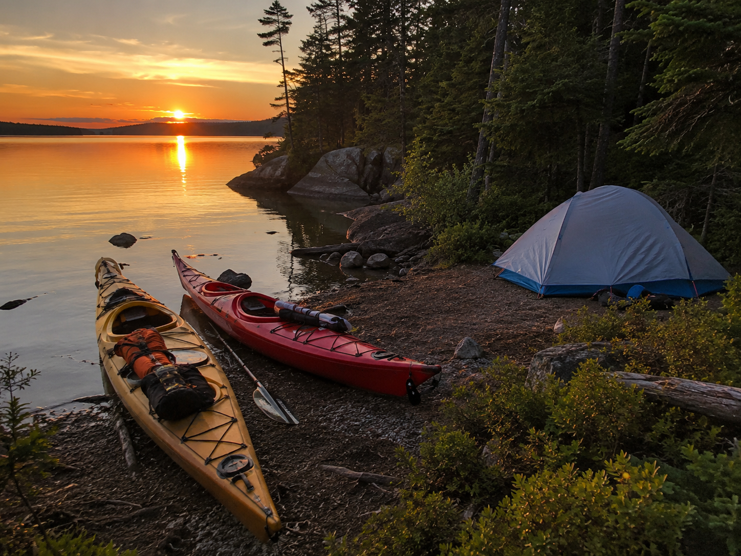 Kayak-camping