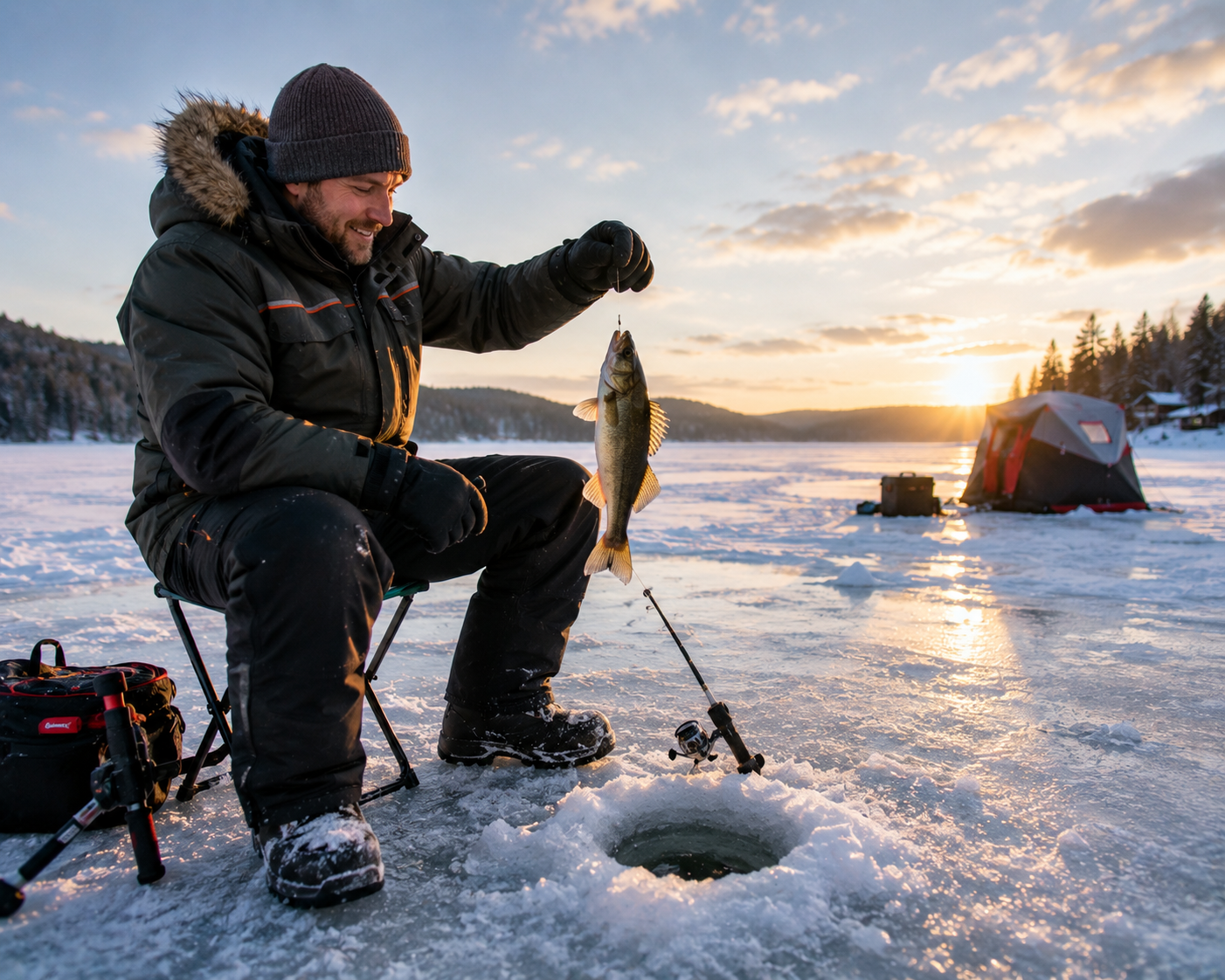 Pêche sur la glace